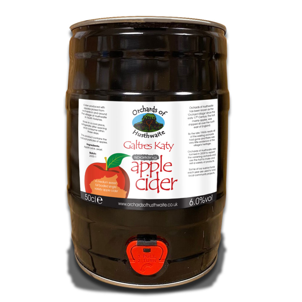5-litre-mini-keg-katy - Orchards of Husthwaite mini keg katy cider