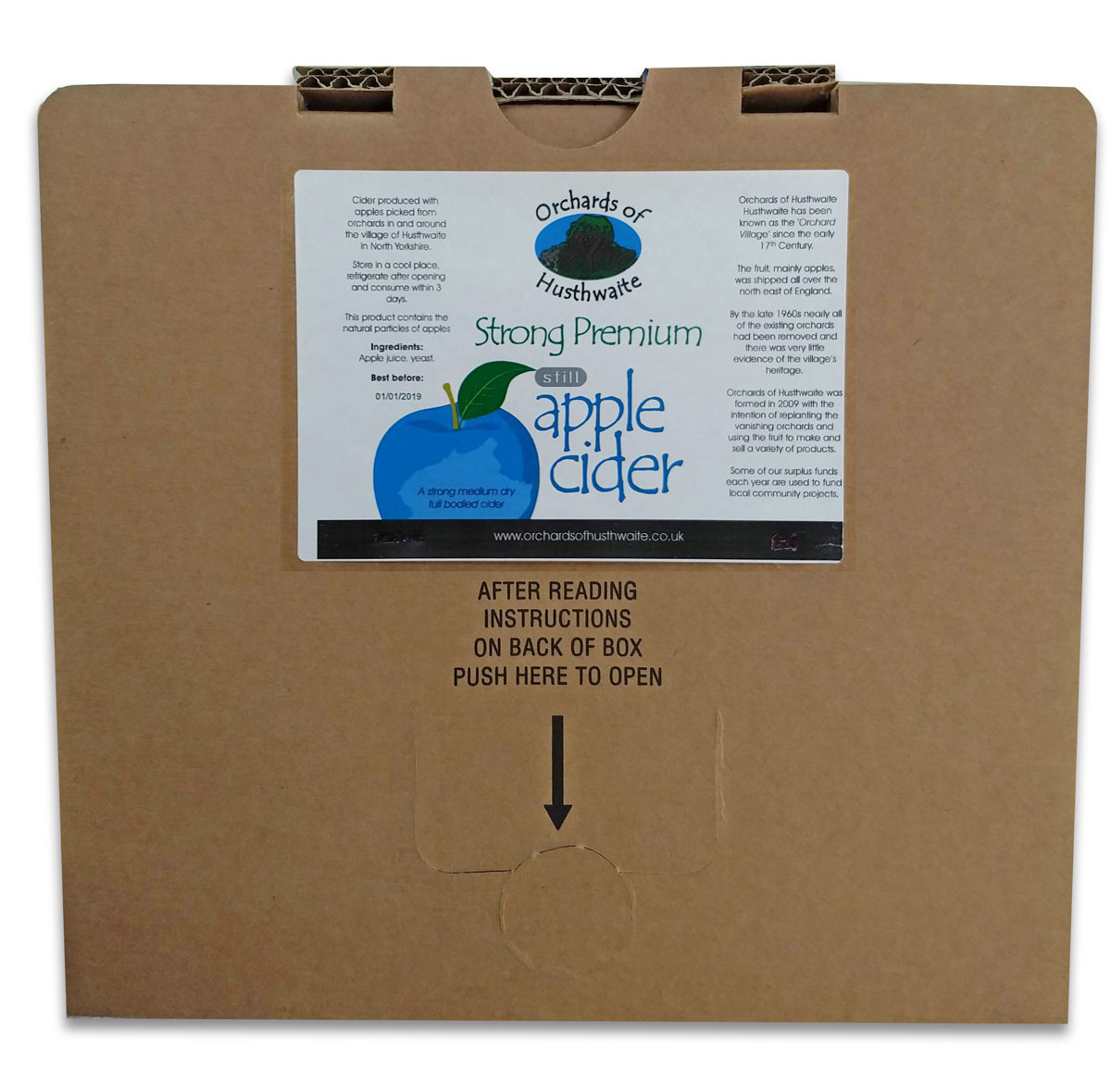 premium-cider-20ltr - Orchards of Husthwaite strong cider box